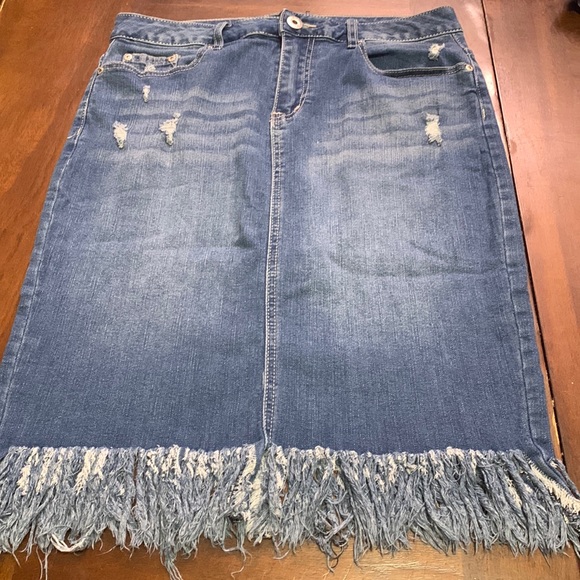 Ashley Stewart Dresses & Skirts - Ashley Stewart Denim Skirt